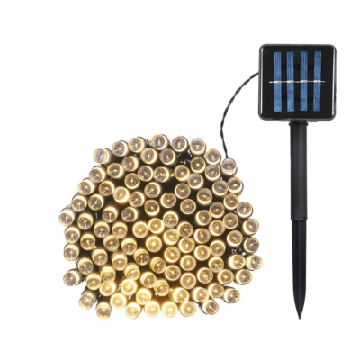 Instalatie solara 1500 16 ALB CALD cu 320 led lungime 12 metri telecomanda