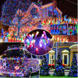 Instalatie solara 1500 16 MULTICOLORA cu 320 led lungime 12 metri telecomanda