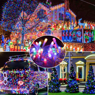 Instalatie solara 1500 16 MULTICOLORA cu 320 led lungime 12 metri telecomanda