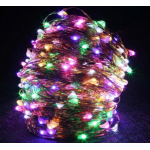 Instalatie solara 30 metri cu 300 LED fir CUPRU telecomanda MULTICOLOR 1500 21