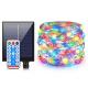 Instalatie solara 30 metri cu 300 LED fir CUPRU telecomanda MULTICOLOR 1500 21