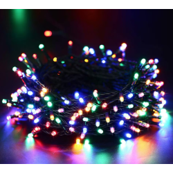 Instalatie solara decorativa lungime 30 metri cu 300 LED MULTICOLOR