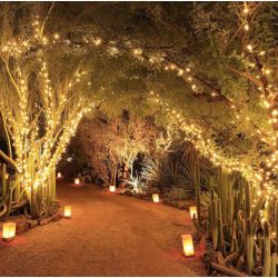 Instalatie solara decorativa 450 LED lungime 45 metri 1500 12 ALB CALD