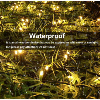 Instalatie solara decorativa 450 LED lungime 45 metri 1500 12 ALB CALD