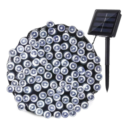 Instalatie solara decorativa 450  LED lungime 45 metri 1500 12 ALB RECE