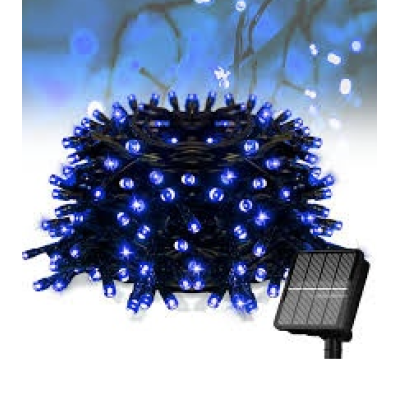 Instalatie solara decorativa 450 LED lungime 45  metri 1500 12 ALBASTRA