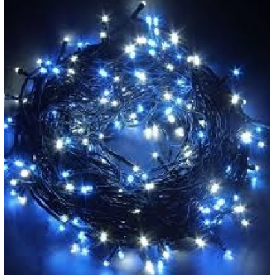 Instalatie solara decorativa 450 LED lungime 45  metri 1500 12 ALBASTRA