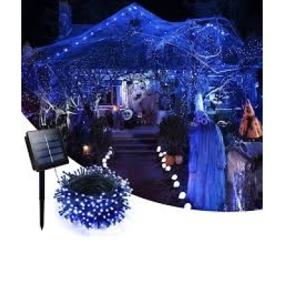 Instalatie solara decorativa 450 LED lungime 45  metri 1500 12 ALBASTRA