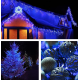 Instalatie solara decorativa 600 LED lungime 60 metri 1500 15 ALBASTRA