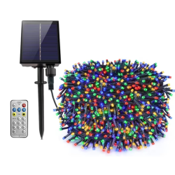 Instalatie solara decorativa 600 LED lungime 60 metri 1500 15 MULTICOLOR