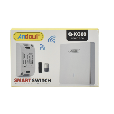 Intrerupator inteligent wireless pentru iluminat sau alimentare Andowl Q KG09