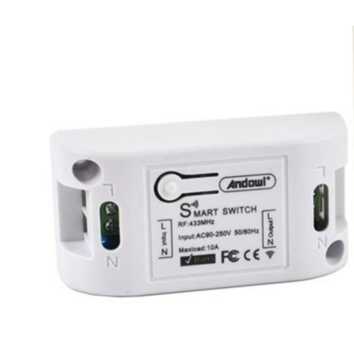 Intrerupator inteligent wireless pentru iluminat sau alimentare Andowl Q KG09