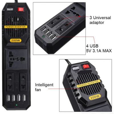 Invertor auto E8981 putere 200W