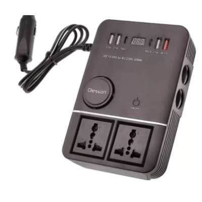 Invertor auto Olesson 1661 de 220V/200W