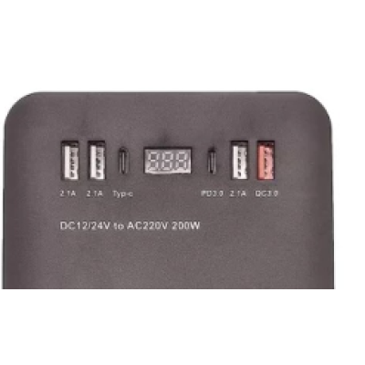 Invertor auto Olesson 1661 de 220V/200W