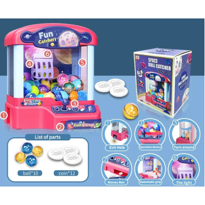 Joc tip Automat de Jucarii cu Gheara pentru Copii Mini Claw Machine cu Lumini si Sunete