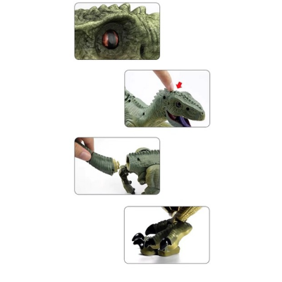 Jucarie 3D dinozaur cu lumini dinosaur assassin