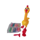 Jucarie interactiva cu plastilina Puiul amuzant cu pene colorate