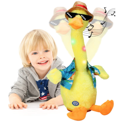 Jucarie interactiva Rata GALBENA Vorbeste Canta Inregistreaza si Repeta