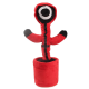 Jucarie interactiva tip cactus model Squid Game cu LED-uri Dansator Vorbitor Imita ROSU