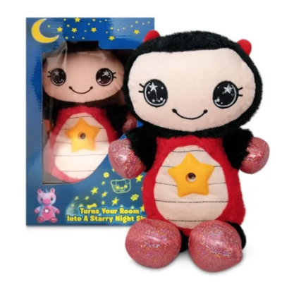 Jucarie Star Belly cu proiectie de stele tip lampa de veghe pentru copii ROSU Jucarie Star Belly cu proiectie de stele tip lampa de veghe pentru copii ROSU