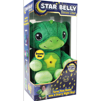 Jucarie Star Belly cu proiectie de stele tip lampa de veghe pentru copii VERDE Jucarie Star Belly cu proiectie de stele tip lampa de veghe pentru copii VERDE