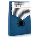 Kalimba 101 Instrument muzical ALBASTRU din lemn 17 note 