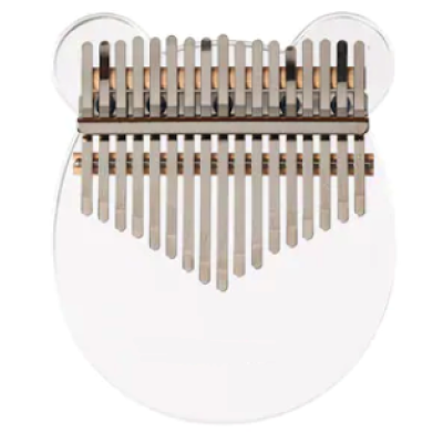 Kalimba Instrument muzical cu 17 note Sticla transparenta model urechi pisica