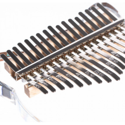 Kalimba Instrument muzical cu 17 note Sticla transparenta model urechi pisica