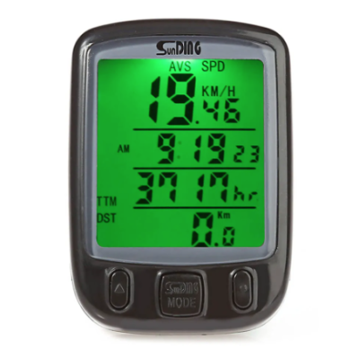Kilometraj digital bicicleta SD 563A cu fir 25 functii afisaj temperatura ora comparator