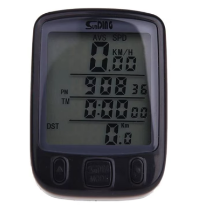 Kilometraj digital bicicleta SD 563A cu fir 25 functii afisaj temperatura ora comparator