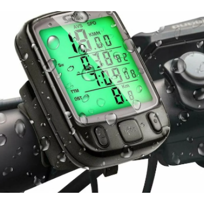 Kilometraj digital bicicleta SD 563A cu fir 25 functii afisaj temperatura ora comparator