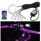 Kit 5 Benzi LED Lumini Ambientale auto RGB Control din Aplicatie Telefon 6 Metrii