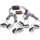 Kit 8 lumini stroboscop 7 functii 12V Galben