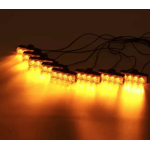 Kit 8 lumini stroboscop 7 functii 12V Galben