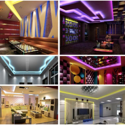 Kit Bandă RGB 5M 280 LED cu telecomanda mare si functii multiple