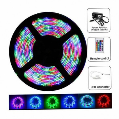 Kit Banda Led Rgb 15 Metri 3x5 Metri cu Telecomanda