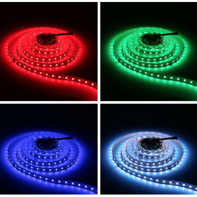 Kit Banda LED RGB cu Telecomanda 300 LED uri Lungime 5m 220V BS Kit Banda LED RGB cu Telecomanda 300 LED uri Lungime 5m 220V BS