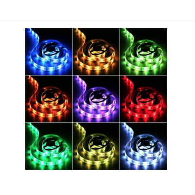 Kit banda LED RGB pentru TV lungime 3 m telecomanda inclusa Kit banda LED RGB pentru TV lungime 3 m telecomanda inclusa