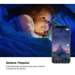 Kit Banda RGB LED TV modulara 4 prinderi cu Bluetooth 021AB