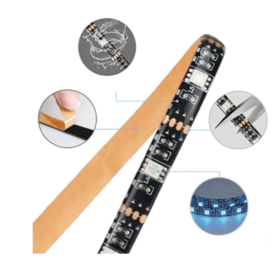 Kit Banda RGB LED TV modulara 4 prinderi cu Bluetooth 021AB