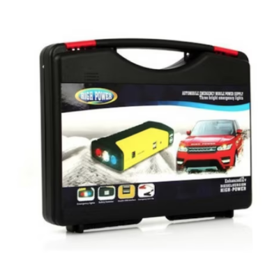 Kit baterie pentru pornirea masinii si incarcarea telefonului USB cu 4 adaptoare