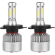 Kit becuri led auto COB S2 H4 2 buc/set 8000Lumeni temperatura 6000K/Alb putere 72W