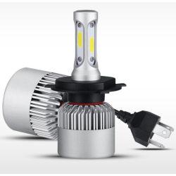 Kit becuri led auto COB S2 H4 2 buc/set 8000Lumeni temperatura 6000K/Alb putere 72W