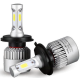 Kit becuri led auto COB S2 H4 2 buc/set 8000Lumeni temperatura 6000K/Alb putere 72W