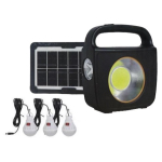 Kit CC022-1 panou solar cu lanterna si 3 becuri, 100 W