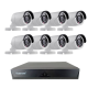 Kit de supraveghere JORTAN cu 8 camere CCTV AHD 1080P