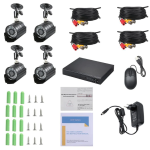 KIT de Supraveghere si Securitate Video AHD 4 Camere 5G 4K HD