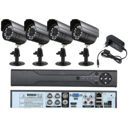 KIT de Supraveghere si Securitate Video CCTV 4 Camere 5G 4K HD Lentile 36mm