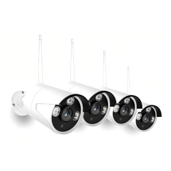 KIT de supraveghere Wireless JORTAN 4 camere HDMI Infrarosu Vizualizare pe Telefon